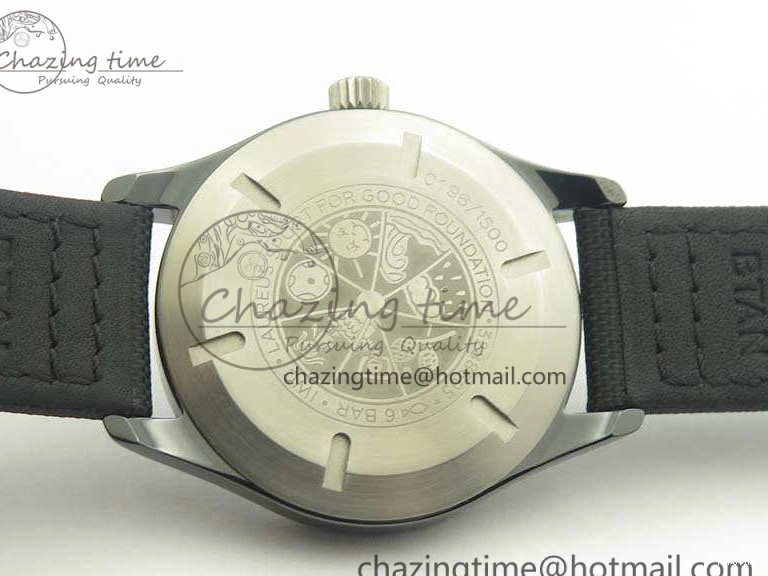 MIROTIME 0114 HighQuality Mark XVIII LAUREUS IW324703 Black Ceramic MKF Best Edition On Black Nylon Strap A 7218